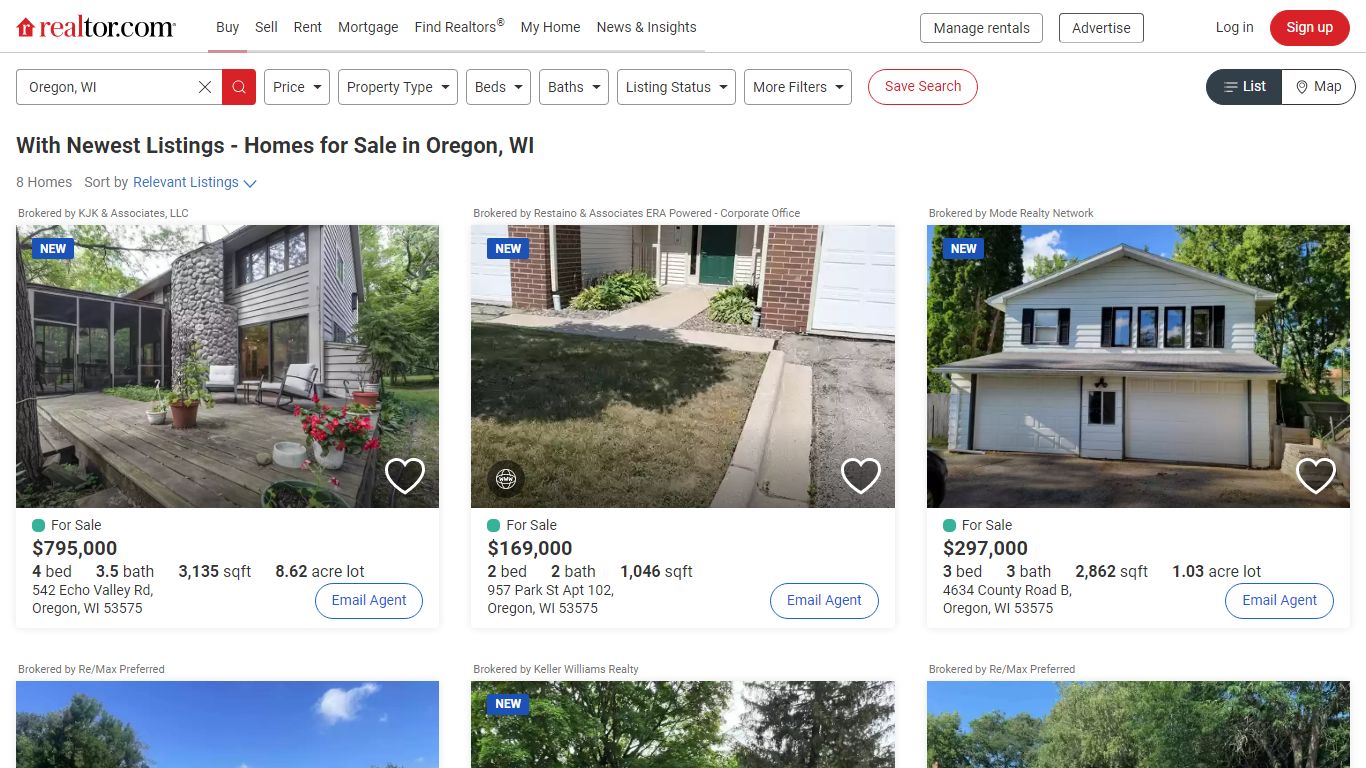 With Newest Listings - Homes for Sale in Oregon, WI